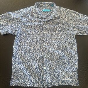 Tori Richard Kids Collared Shark Shirt